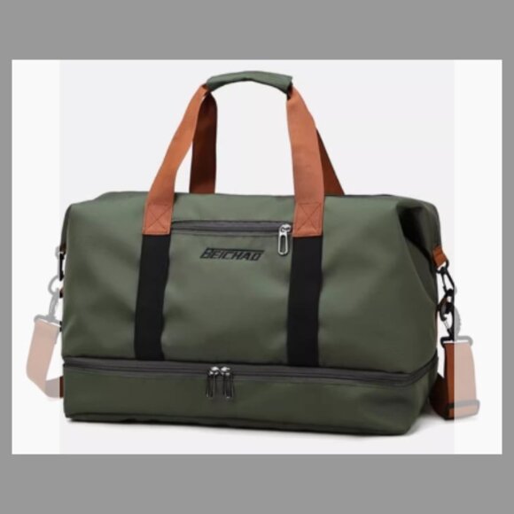 NEW! Duffle Bag Travel Handbag Gym Bag Weekender Carry On Overnight Bags - Picture 2 of 10